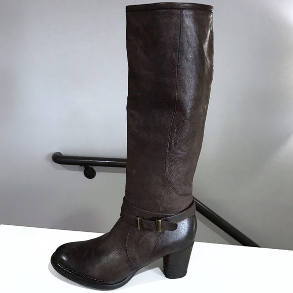 Alberto Fermani Shoes - Alberto Fermani Tall Ombré Leather Boots w/ Buckle